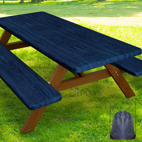 Smiry vista frontal de la funda para mesa protegiendo superficie