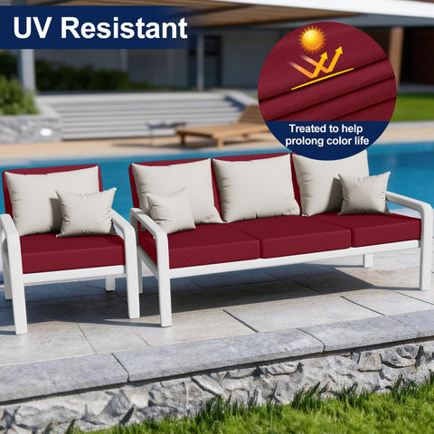 Smiry funda en uso en un sillón de terraza, mantiene asiento limpio