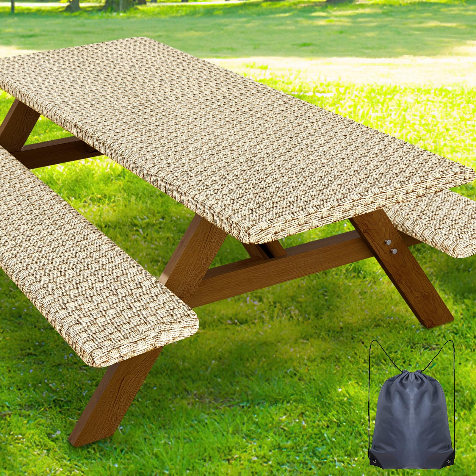 Smiry funda de mesa frontal color champagne protege contra manchas