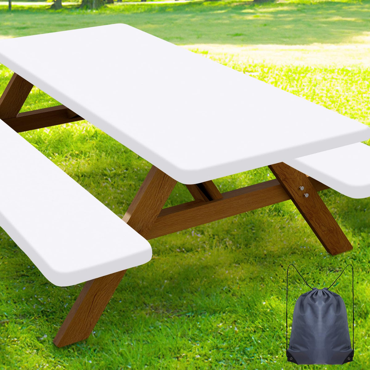 Smiry funda de mesa frontal mostrando ajuste ceñido y protección
