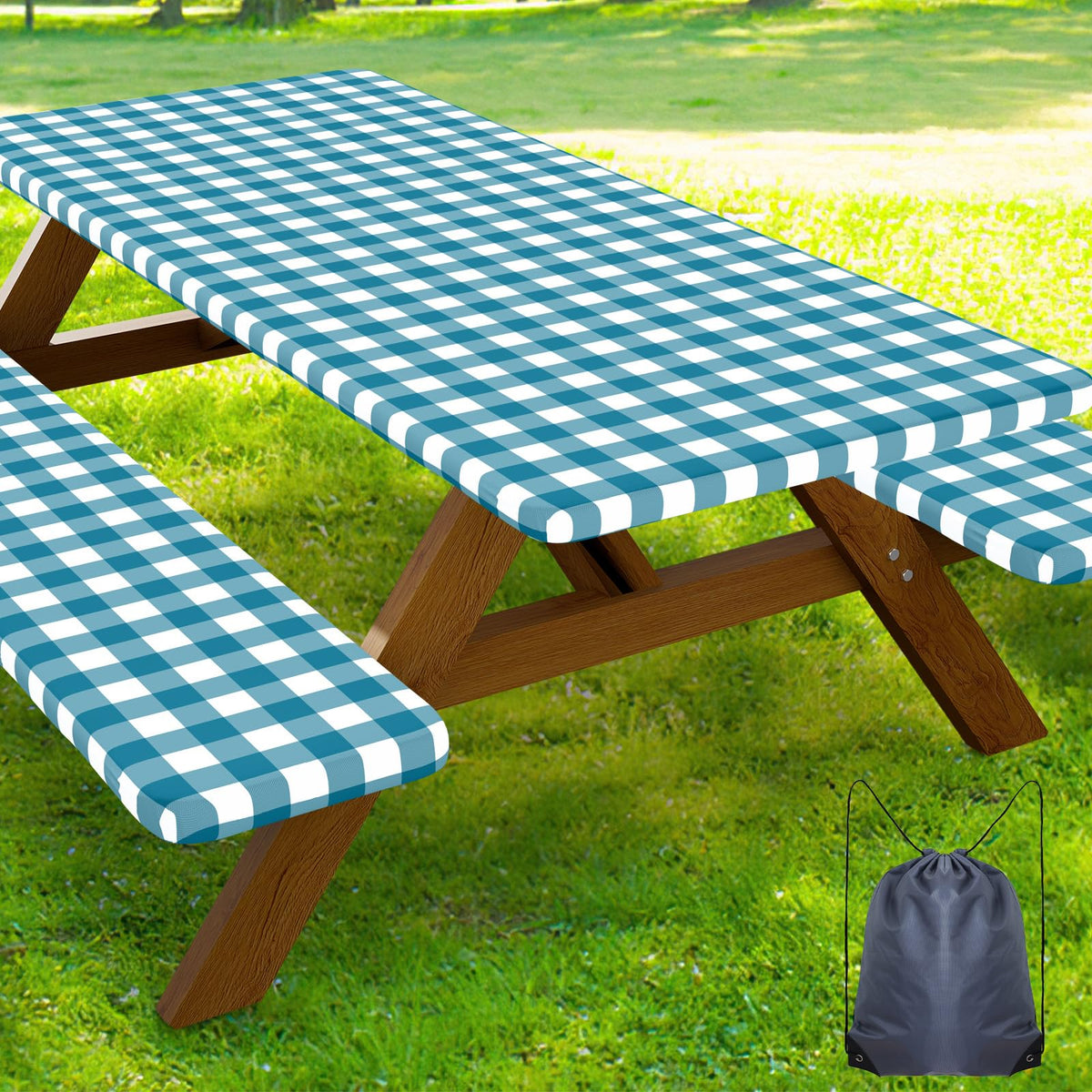 Smiry vista frontal de la funda de mesa mostrando protección y estilo