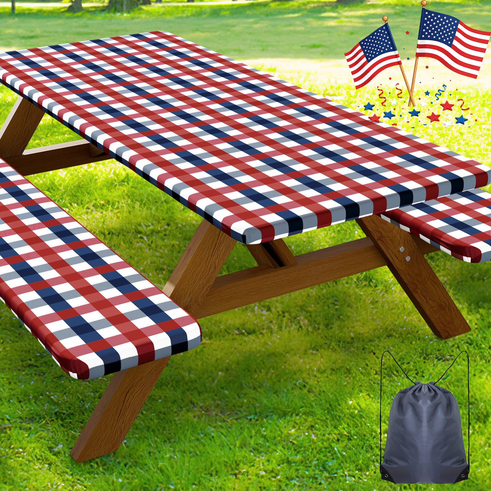 Smiry vista frontal del mantel 5FT, apariencia elegante y resistente
