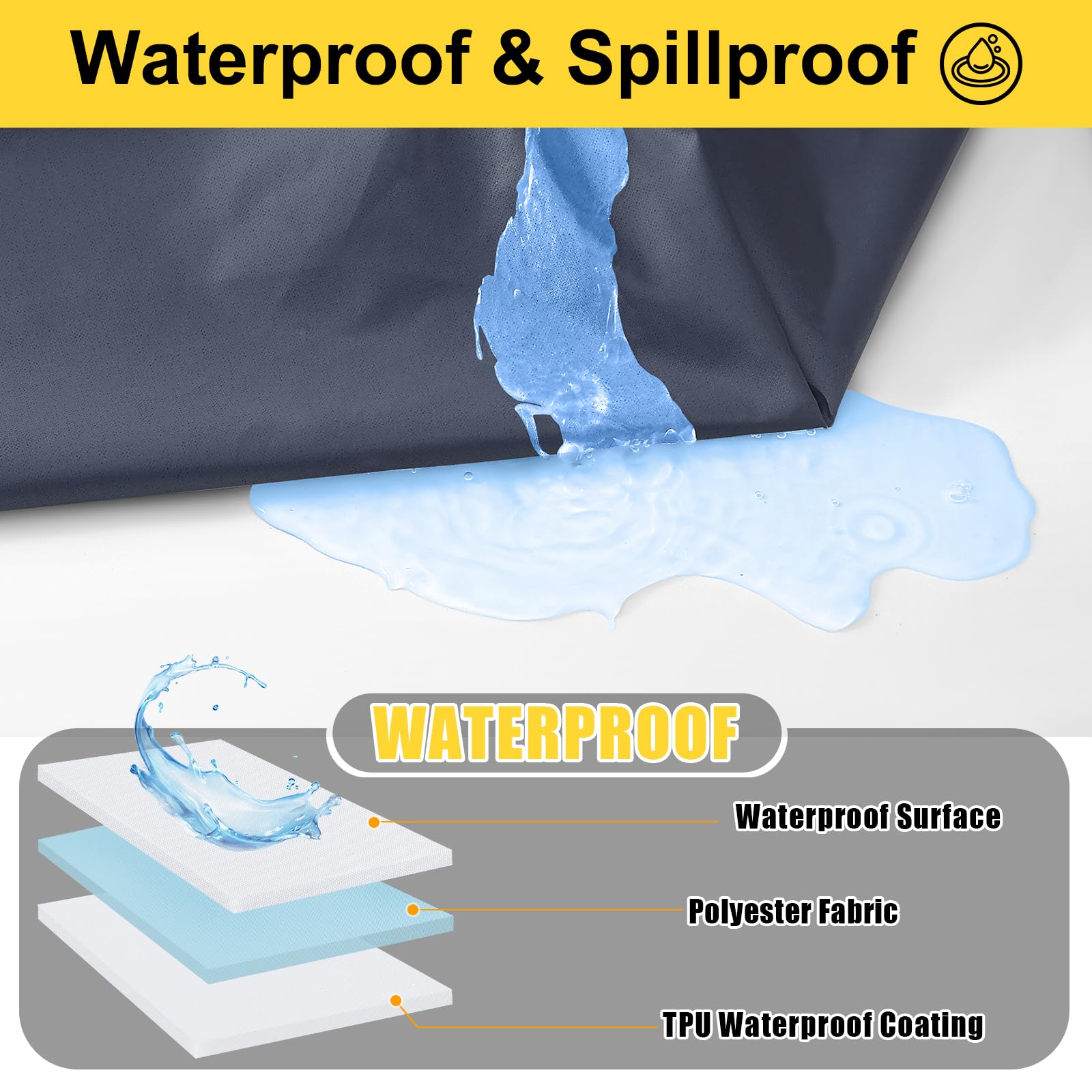 Smiry textura de poliéster resistente que muestra acabado impermeable