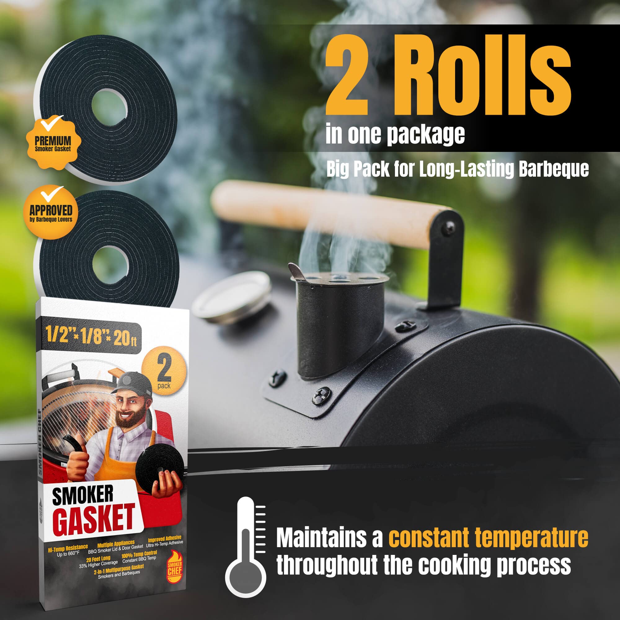 Smoker Chef detalle textura Nomex que destaca resistencia al calor