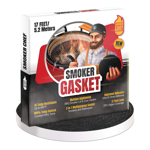Smoker Chef frente del paquete muestra cinta Nomex y beneficio sellado duradero