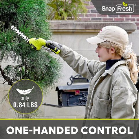 SnapFresh herramienta ligera sostenida con una mano cómoda