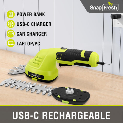 SnapFresh puerto USB-C para carga rápida y movilidad