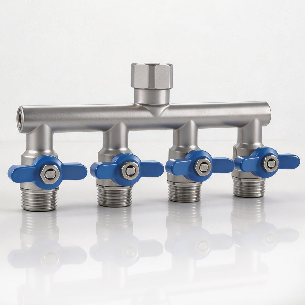 SNUTUYA divisor frontal de acero inoxidable con cuatro salidas y beneficio de control durable