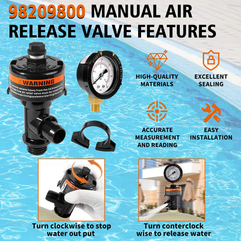 SOASEMBE válvula instalada en filtro Pentair, mejora expulsión de aire