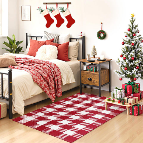 SofterCharm alfombra 3x5 junto a muebles para mostrar escala útil