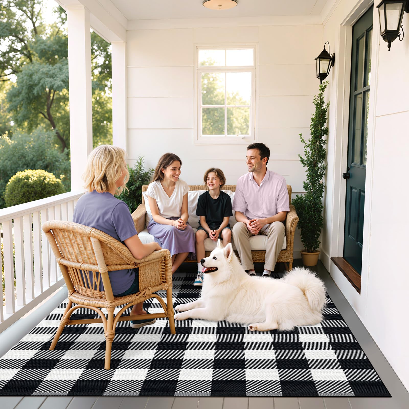 SofterCharm alfombra en entrada combinada con felpudo, crea bienvenida cálida