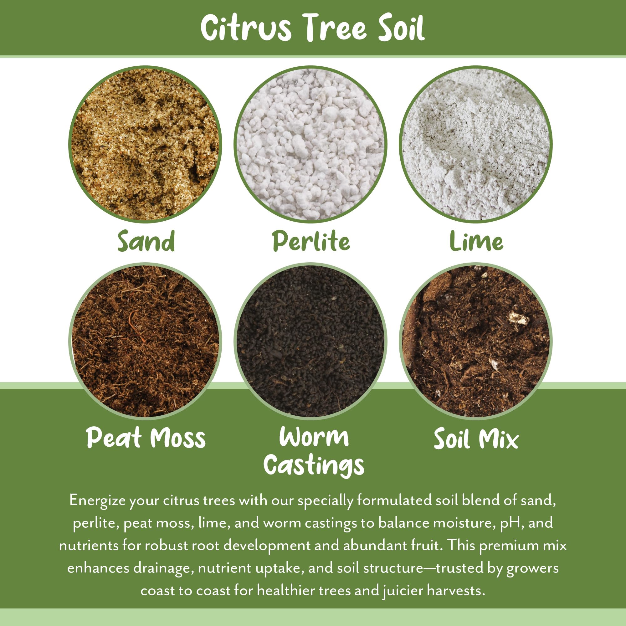 Soil Sunrise bolsa junto a regla para comparar volumen y facilitar elección