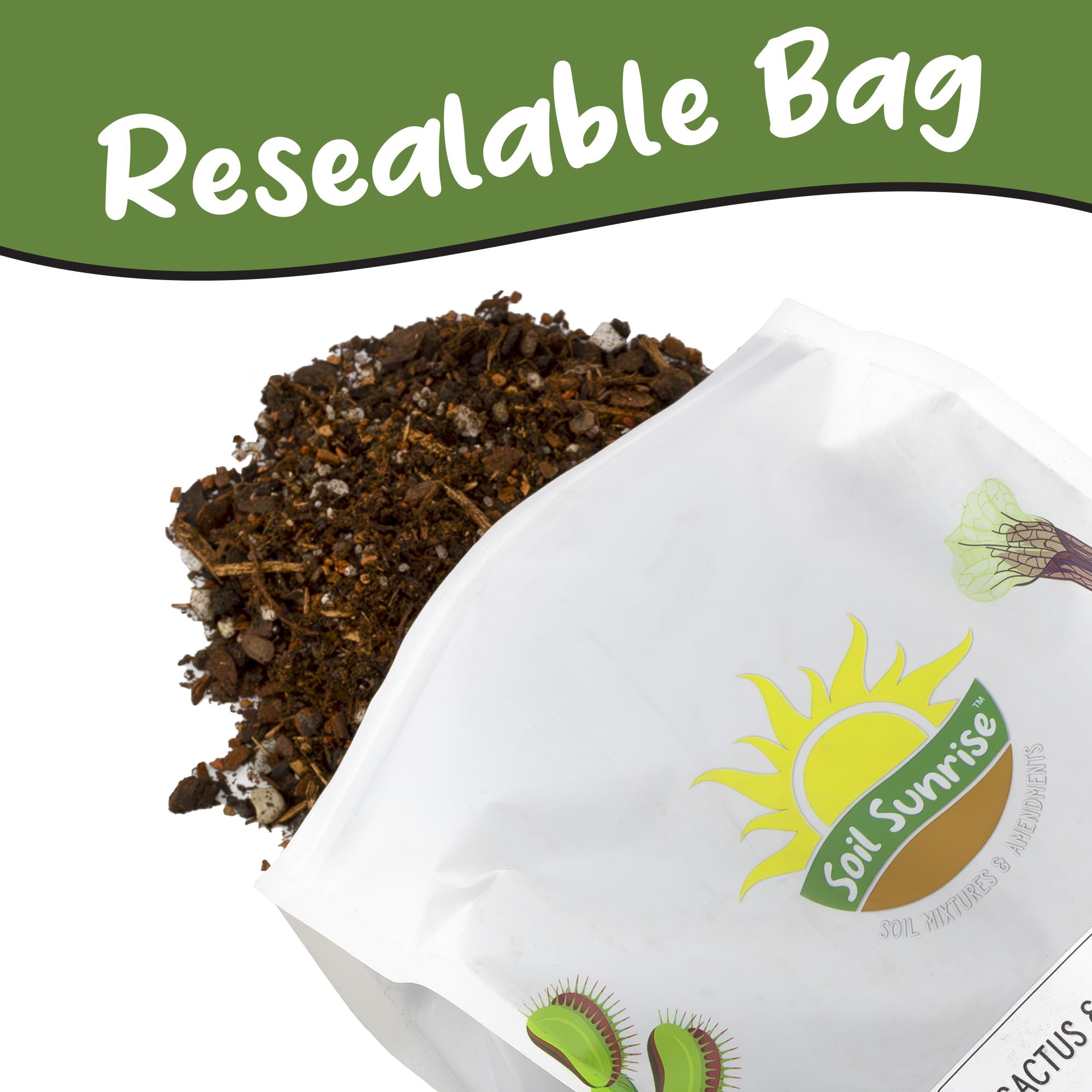 Soil Sunrise etiqueta con ingredientes naturales y beneficios claros