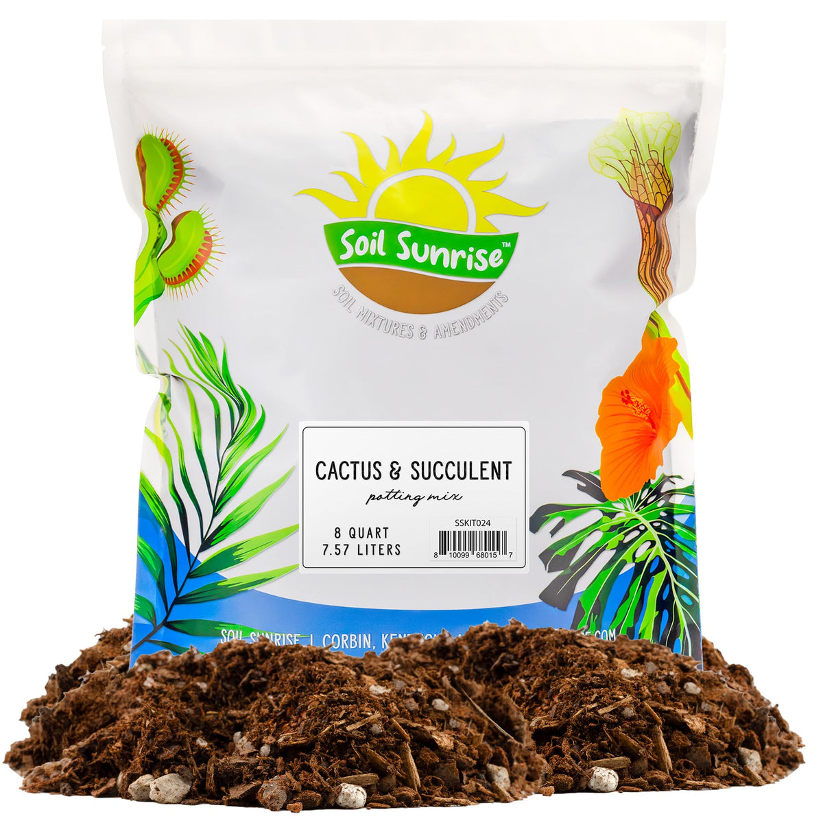 Soil Sunrise paquete frontal mostrando volumen y uso profesional