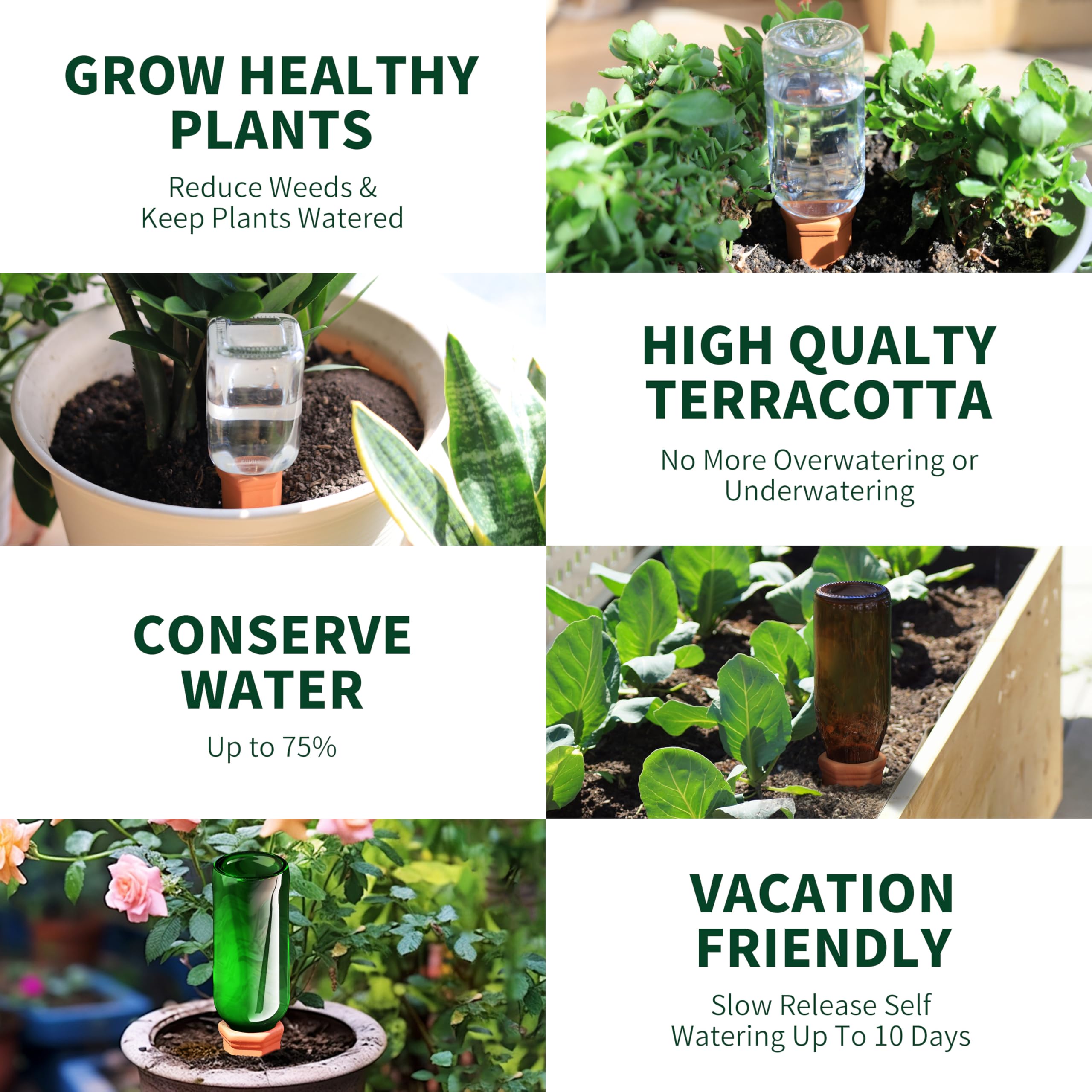 Soilagua en terraza con plantas, sistema automático que ahorra agua
