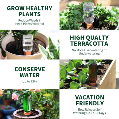 Soilagua en terraza con plantas, sistema automático que ahorra agua