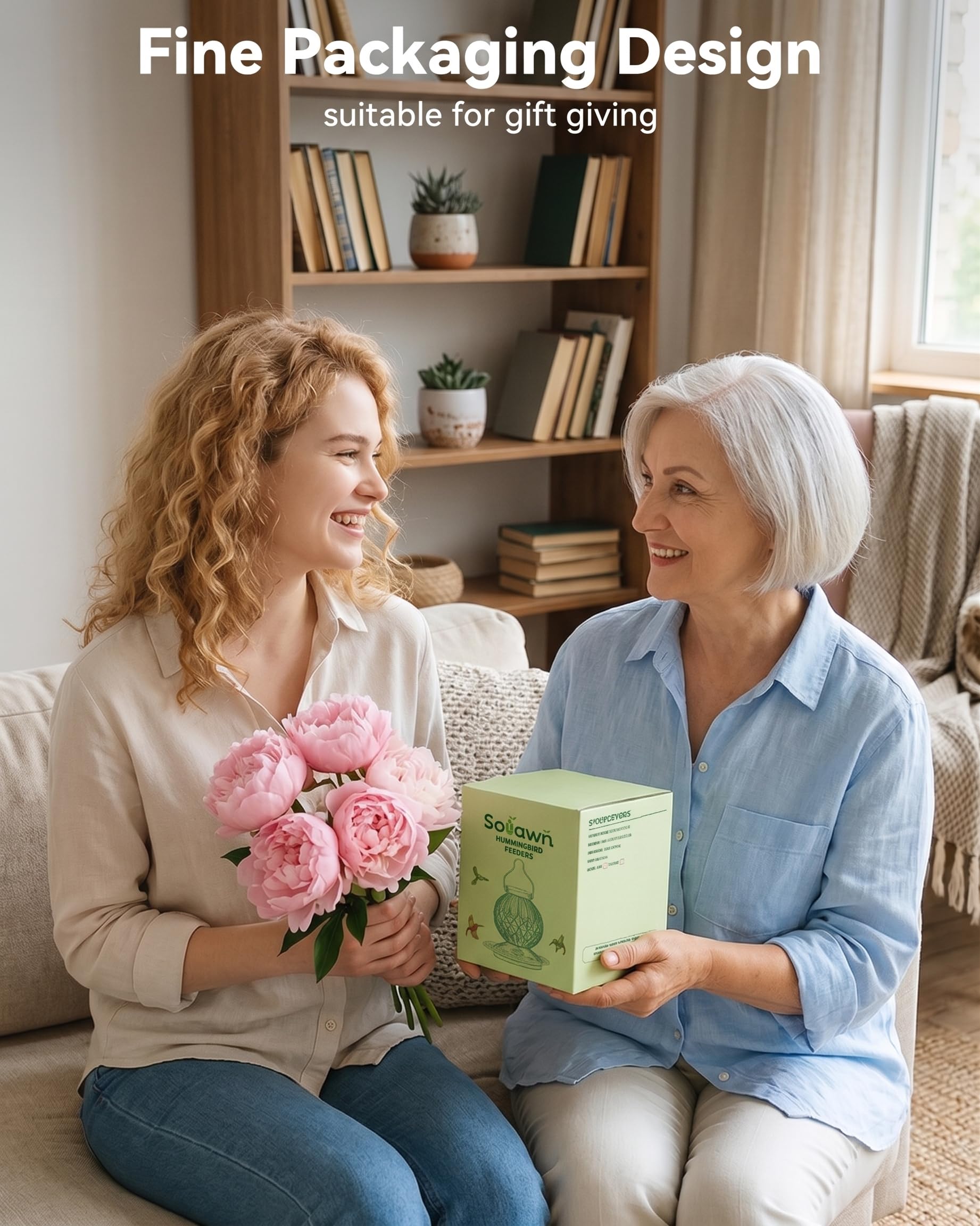 solawngarden comedero en caja regalo listo para obsequiar a amantes de aves