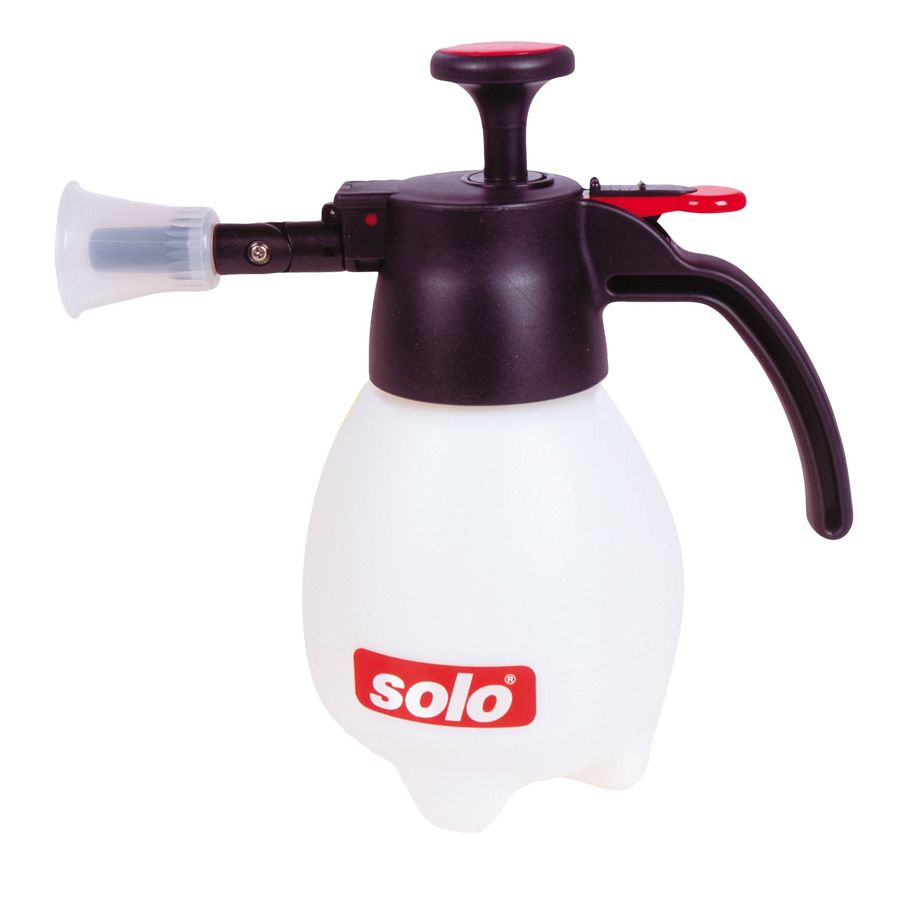 SOLO envase frontal mostrando capacidad y diseño ergonómico