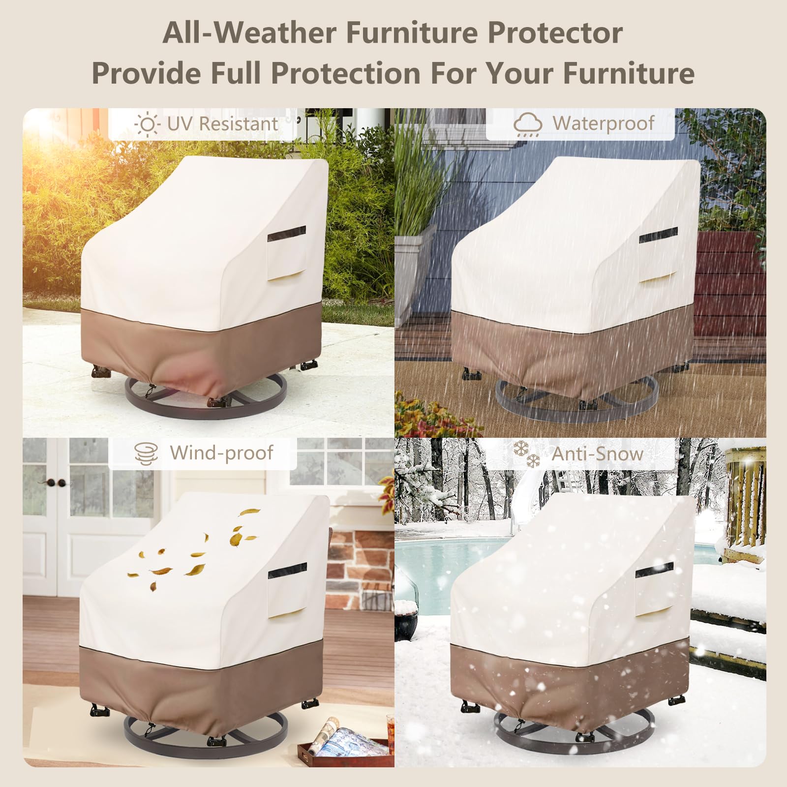 SoloToo fundas en terraza mostrando protección y aspecto uniforme