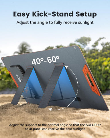 SOLUPUP colgado en carpa resistente IP65 para uso en lluvia ligera
