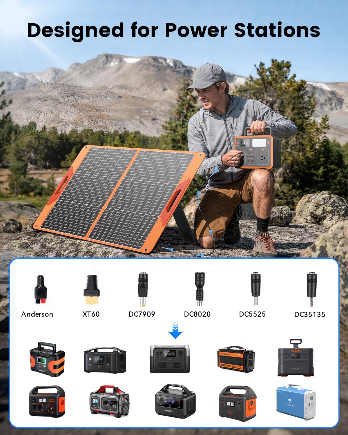 SOLUPUP panel desplegado orientado al sol para máxima carga