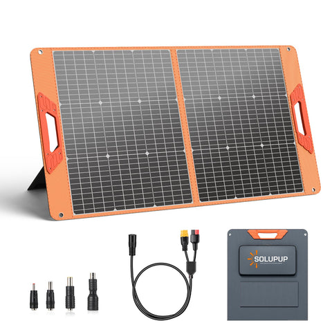 SOLUPUP panel frontal plegado compacto ideal para transporte