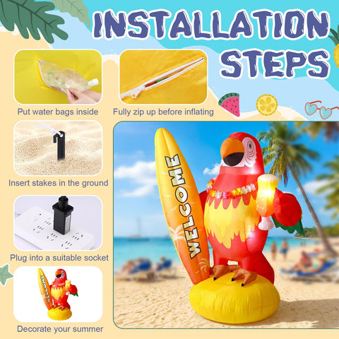 Sonwyoung tabla de surf decorativa complementa estilo tropical