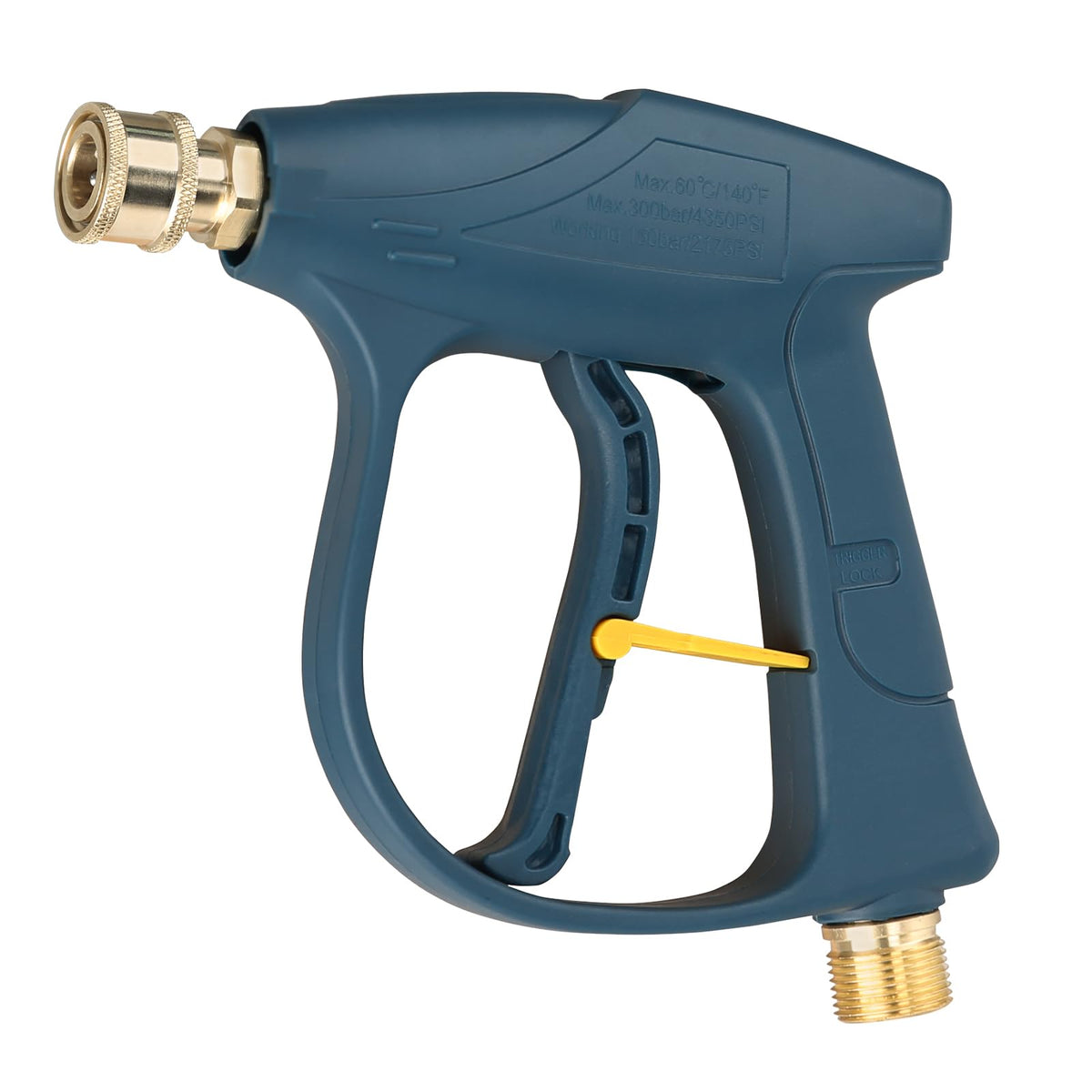 Sooprinse pistola frente mostrando diseño robusto y control ergonómico