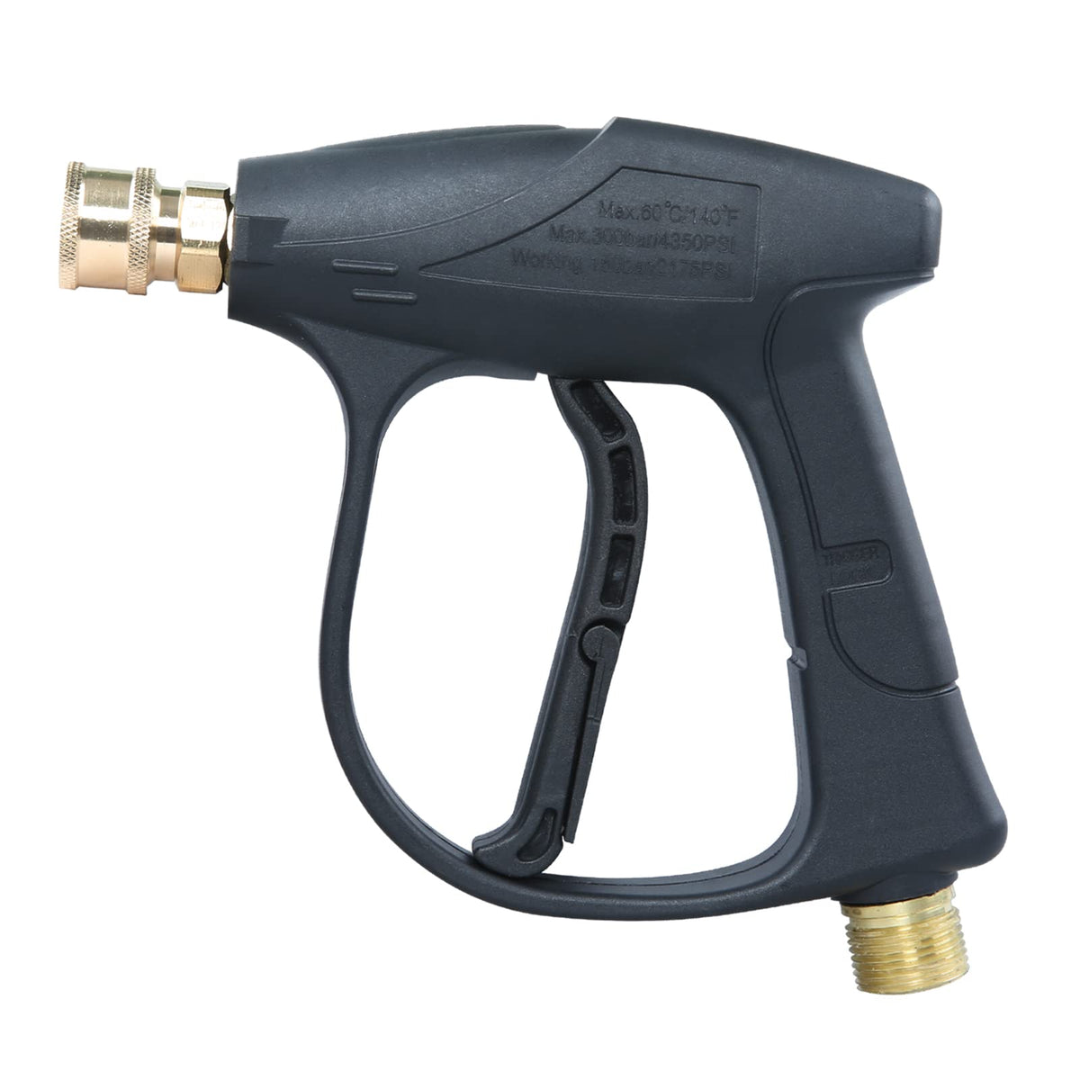 Sooprinse pistola frontal mostrando su diseño resistente y fácil manejo