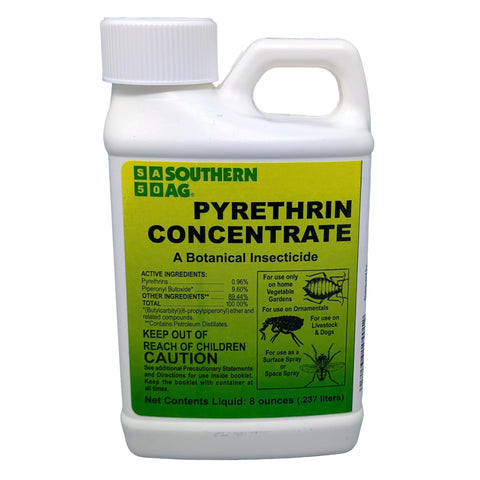 Southern Ag envase frontal 8 oz mostrando etiqueta y beneficios de control rápido