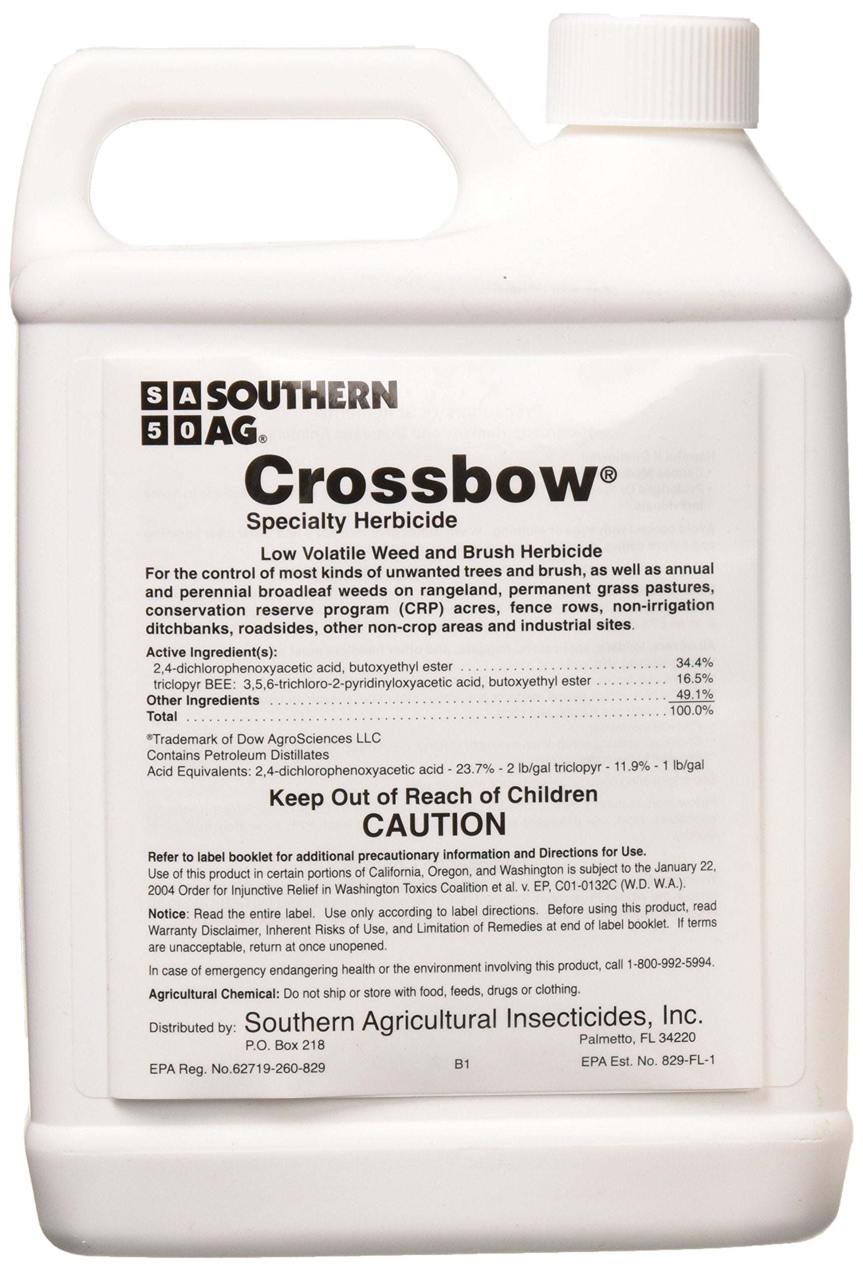 Southern Ag Crossbow aplicación con pulverizador en matorral, evita rebrotes y deriva