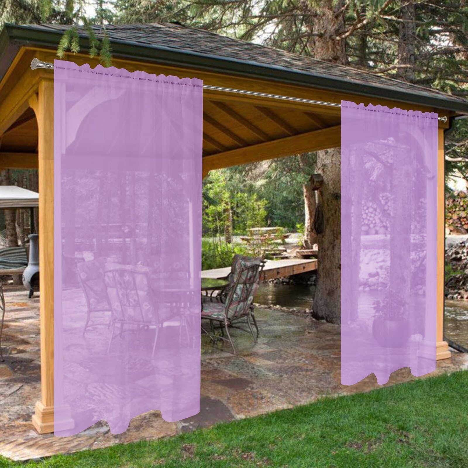 SpaceDresser cortina frontal lavanda aporta estilo y protección