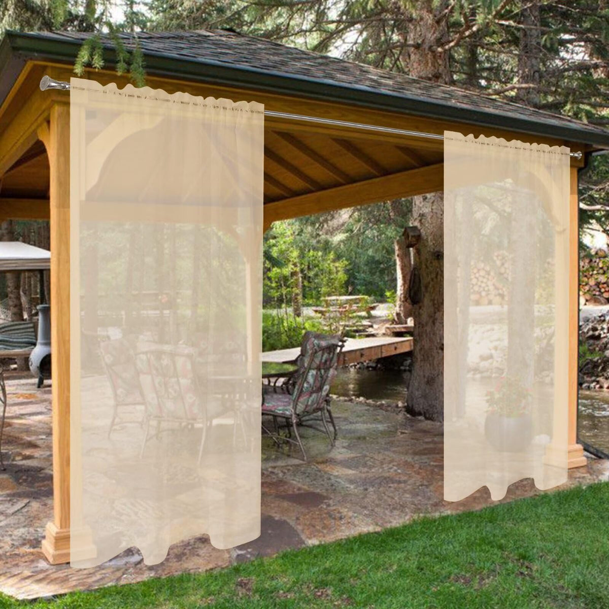 SpaceDresser panel frontal beige mostrando elegancia y protección