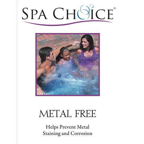 SpaChoice producto en uso mientras se llena el spa evitando manchas