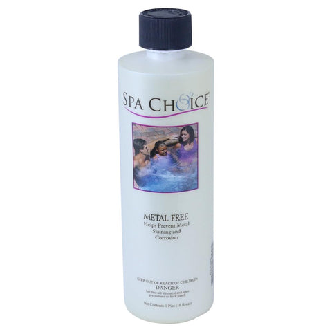 SpaChoice botella frontal mostrando etiqueta y uso preventivo para manchas