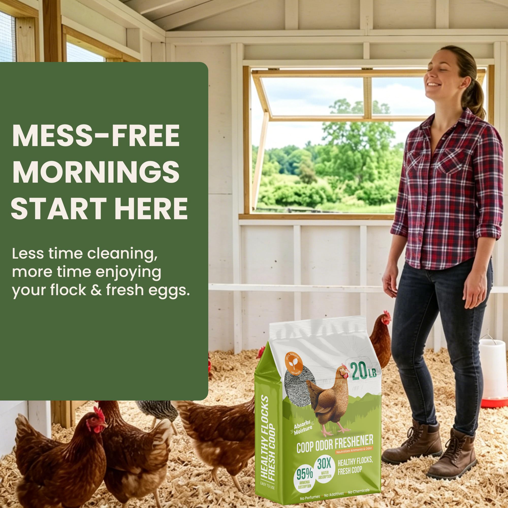 Spanielbuns etiqueta con ingredientes naturales y uso seguro alrededor de aves