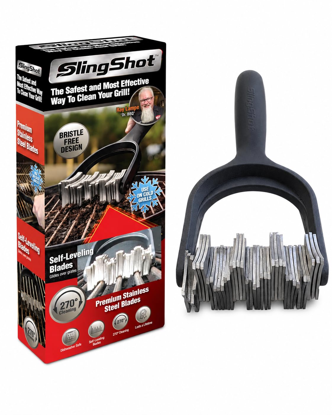 Spark Innovators vista frontal del Slingshot, limpieza segura inmediata