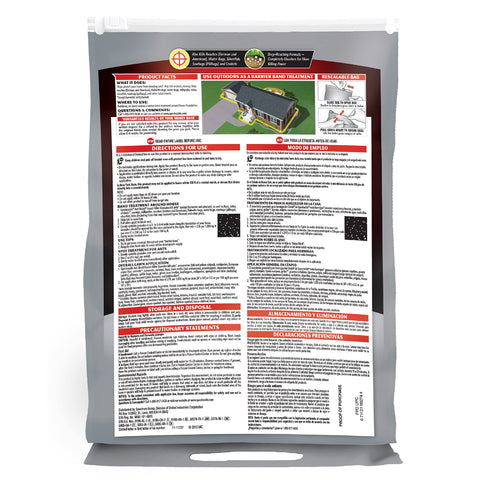 Spectracide etiqueta con instrucciones visibles y garantía de producto