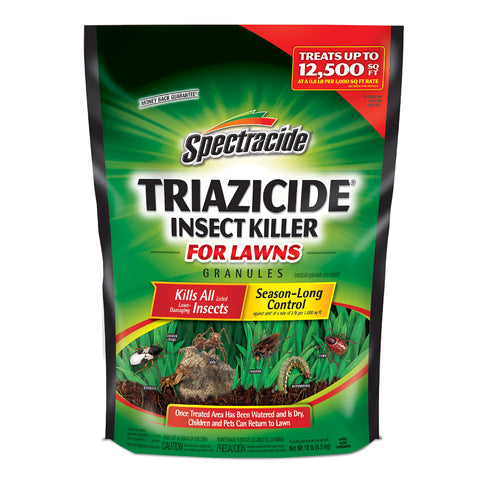 Spectracide paquete frontal mostrando marca y tamaño, facilita compra