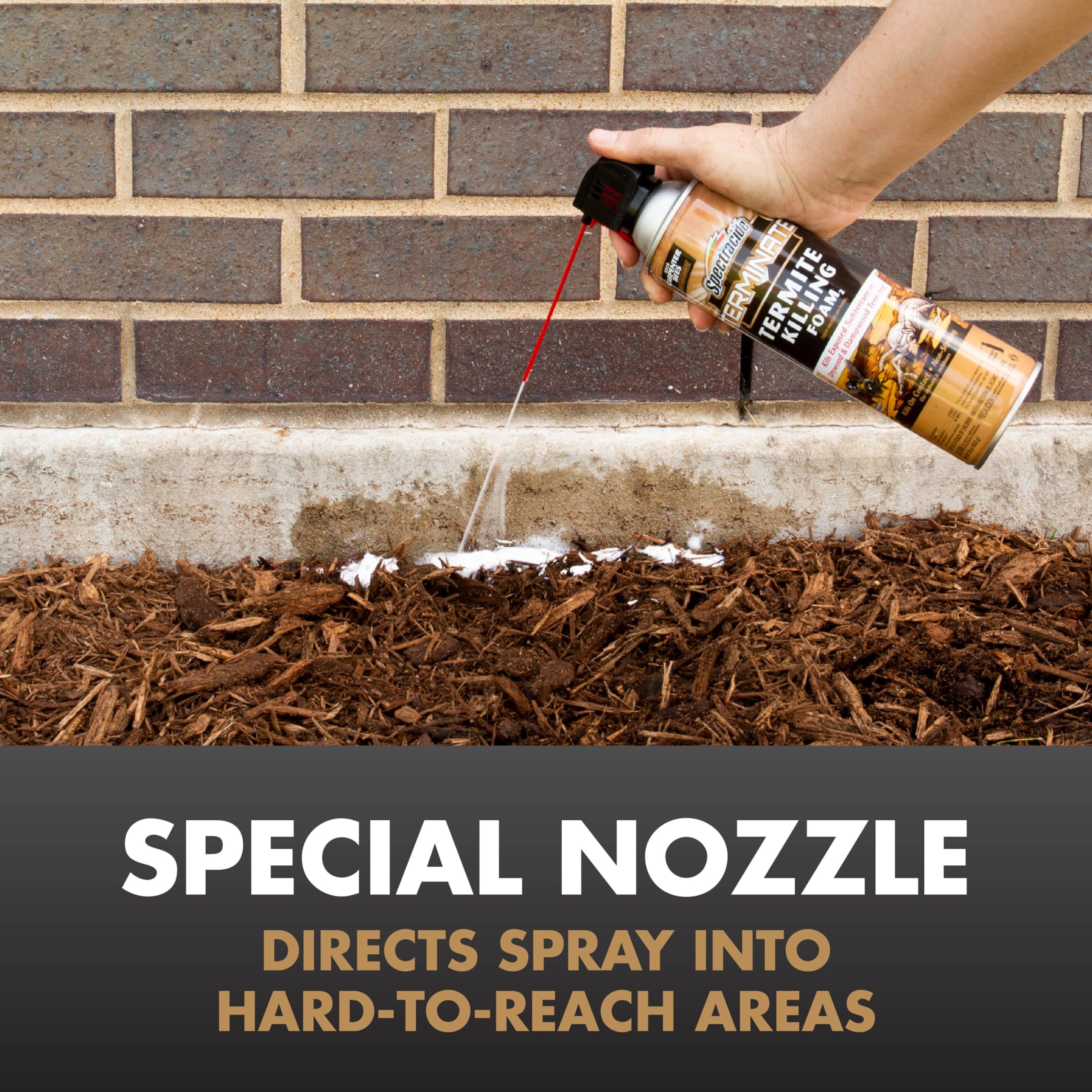 Spectracide lata 16 oz para comparar tamaño y almacenar en taller