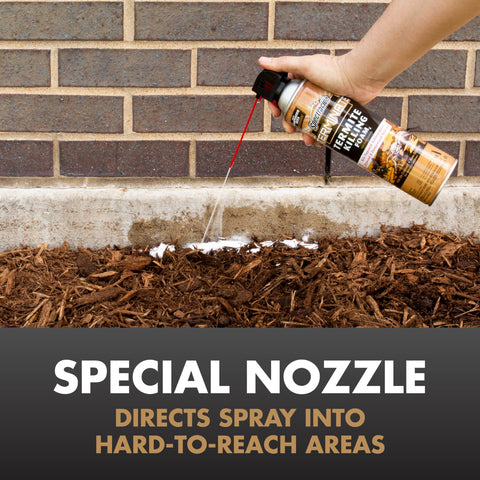 Spectracide lata 16 oz para comparar tamaño y almacenar en taller