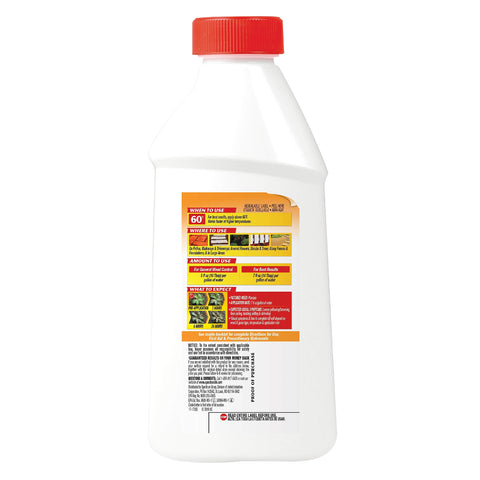 Spectracide etiqueta detallada con instrucciones visibles y beneficios