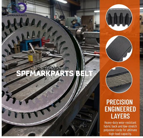 SPFMARKPARTS correa instalada en deck Scag que restaura transmisión