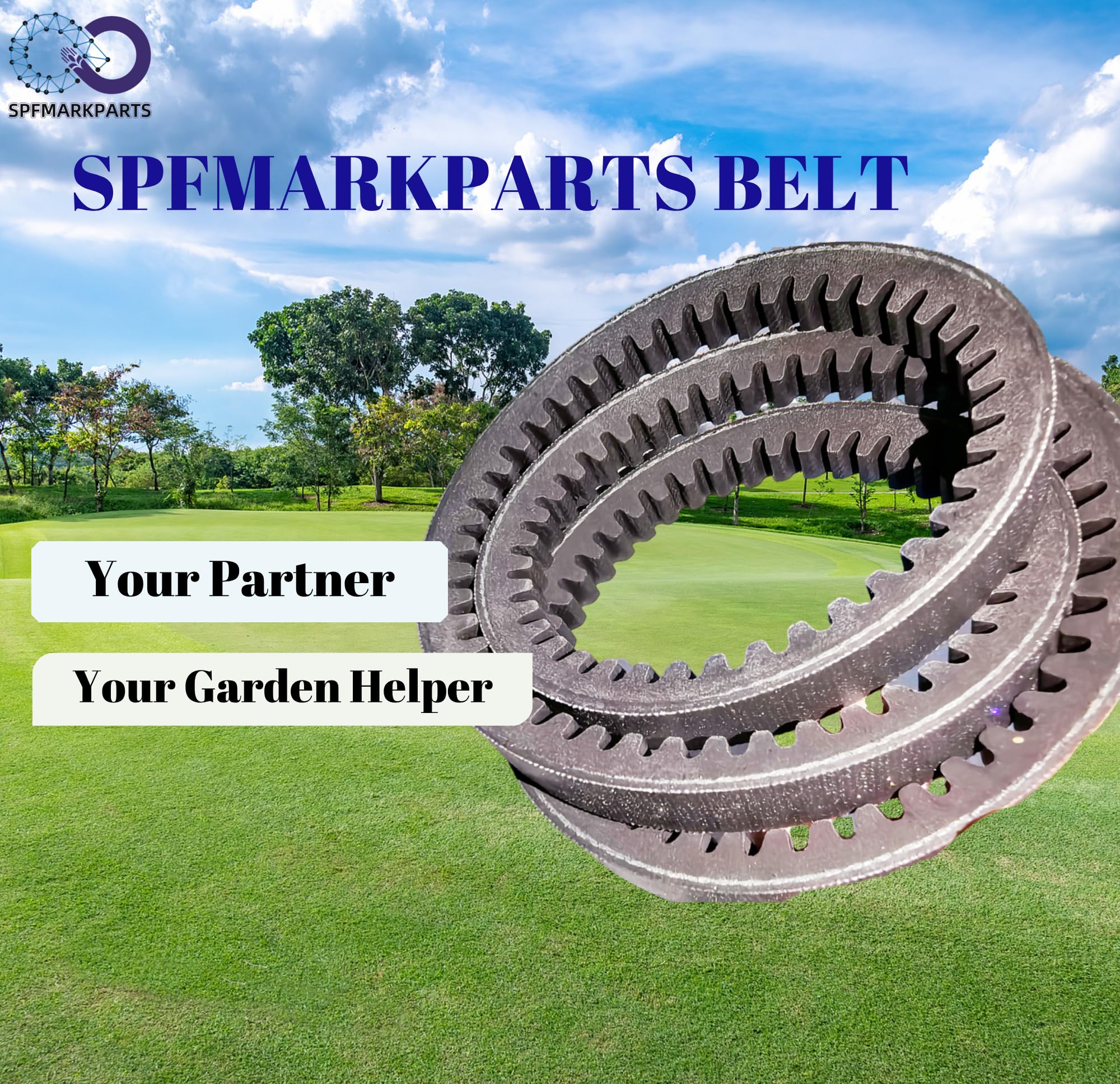 SPFMARKPARTS etiqueta con referencia compatible Scag 484159 clara