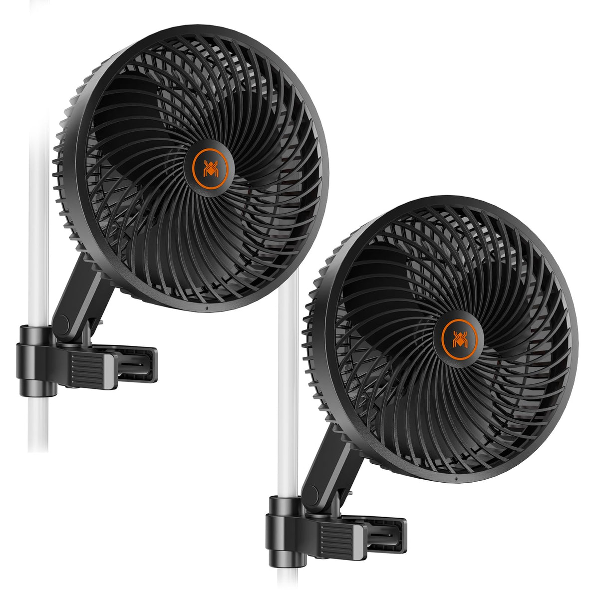Spider Farmer ventilador frontal pack de 2 mostrando el diseño compacto y cobertura