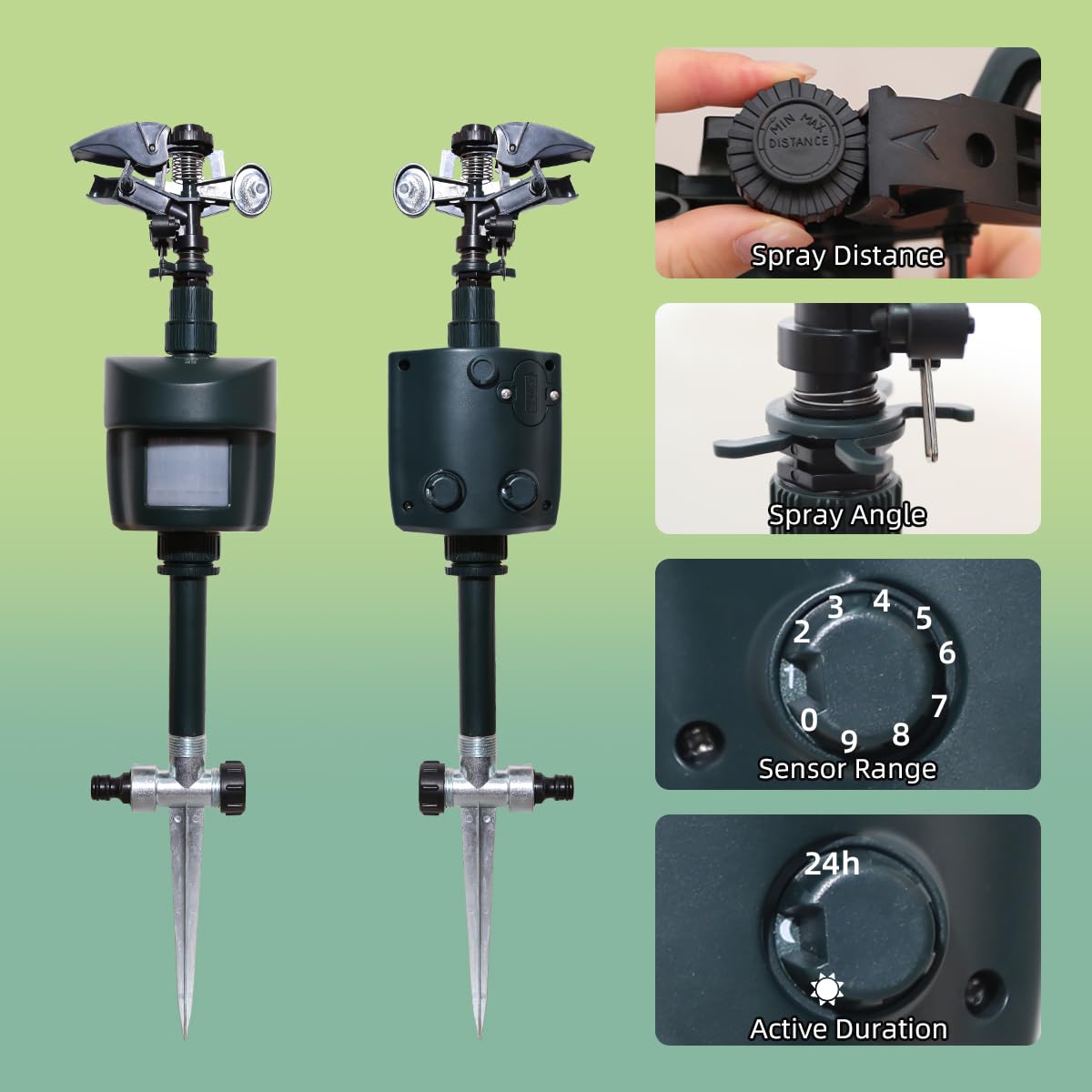 Splanteen sensor de movimiento detallado para detección confiable día y noche
