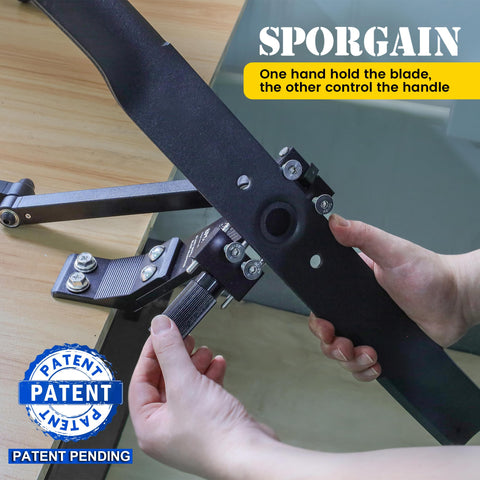 SporGain primer plano del mango con rodamiento para guía suave y control