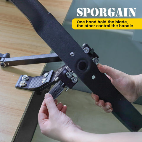 SporGain detalle del mango con rodamiento para giro suave y control