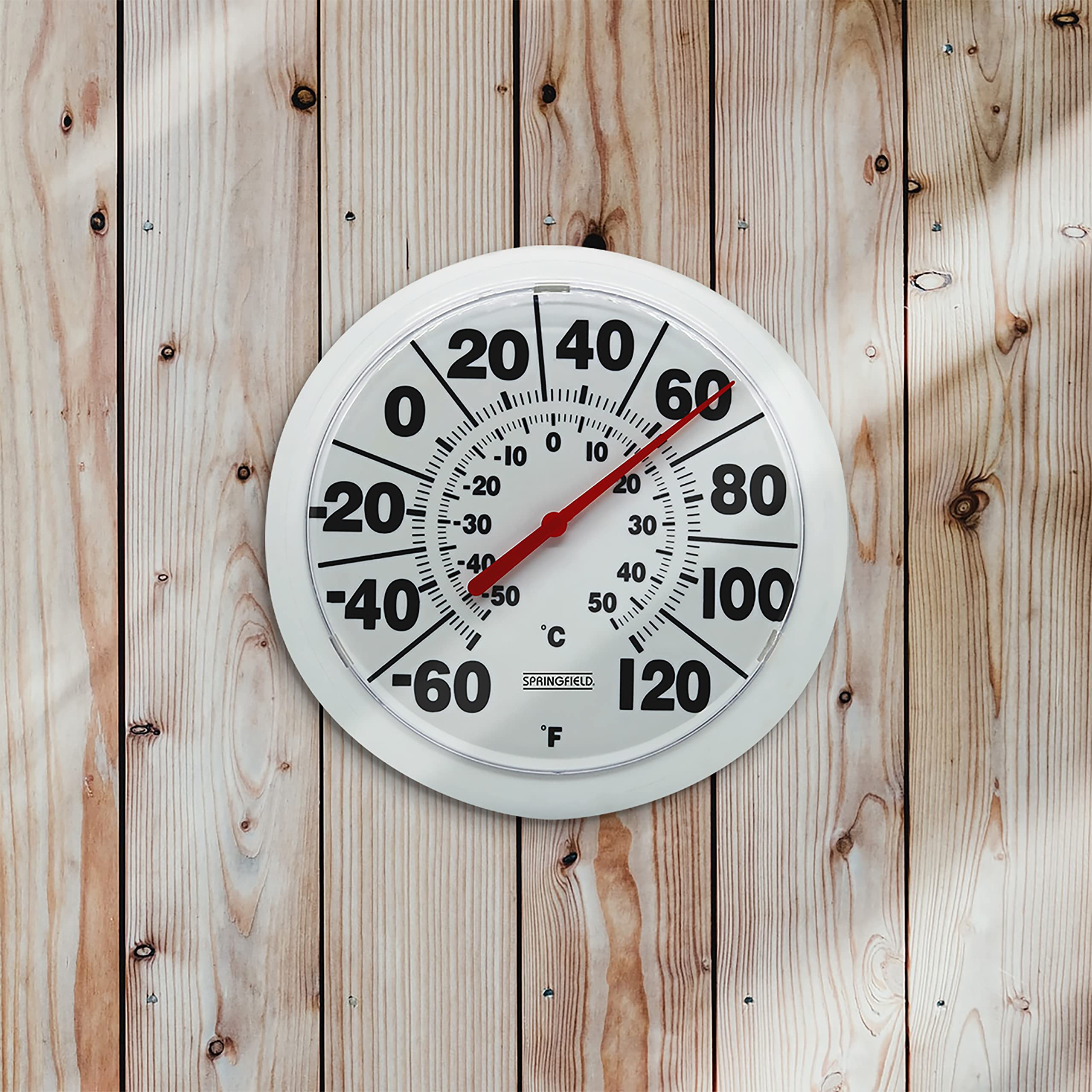 Springfield en invernadero midiendo temperatura para cultivo controlado