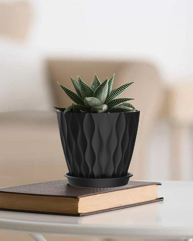 SQKH maceta en salón mostrando integración decorativa y embellecimiento del espacio